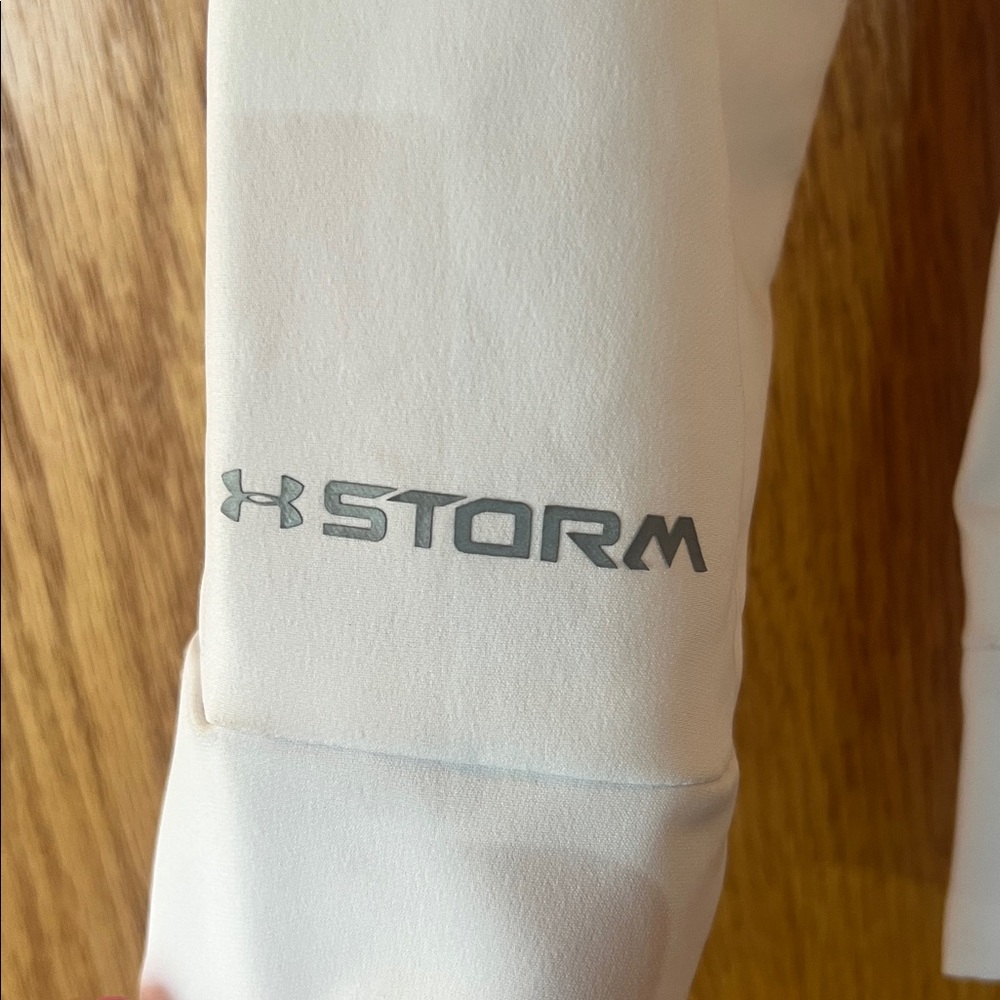 Under Armour White And Gray Softshell Utility Jac… - image 2